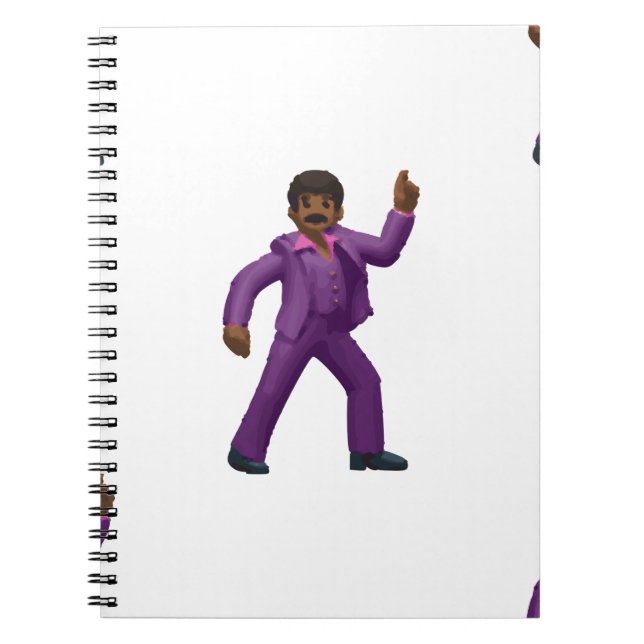 Emoji tanzender Mann Notizblock (Vorderseite)