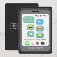 Emoji Thema Geburtstagsfeier