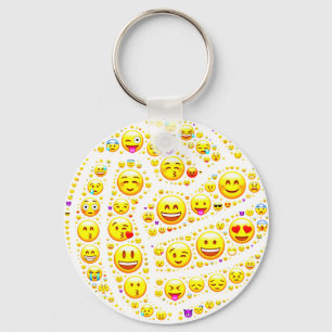 Emoji Theme Netball Ball Design Schlüsselanhänger