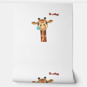 Emoji traurig schreiende Giraffengesicht Tapete