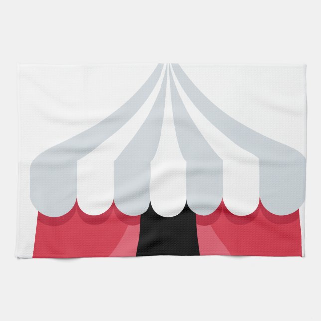 Emoji Twitter - Circus Tent Geschirrtuch (Horizontal)