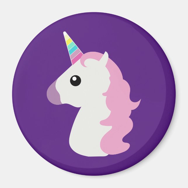 Emoji Unicorn Magnet (Vorne)