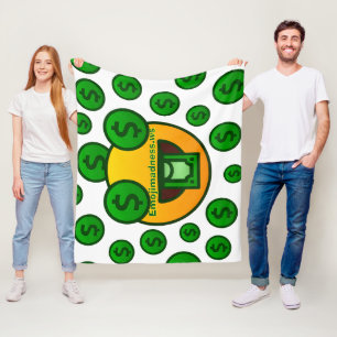 Emoji Wahnsinn Fleecedecke