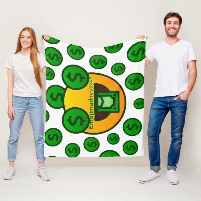 Emoji Wahnsinn Fleecedecke (Beispiel)