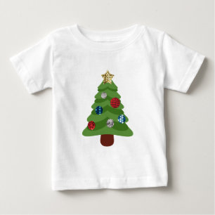 Emoji-Weihnachtsbaum Baby T-shirt