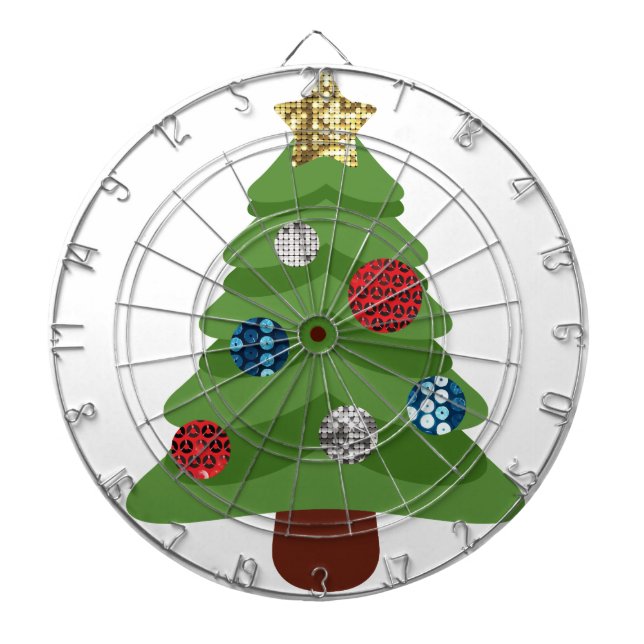 Emoji-Weihnachtsbaum Dartscheibe (vorne)