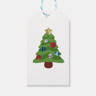 Emoji-Weihnachtsbaum Geschenkanhänger