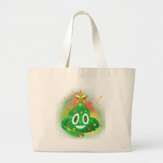 Emoji Weihnachtsbaum-Sprühfarbe Jumbo Stoffbeutel