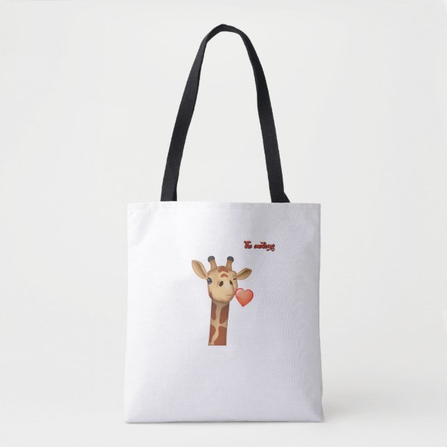 Emoji winking küssend Herz-Giraffe Gesicht (Vorderseite)