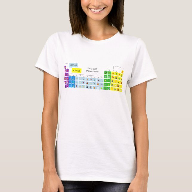 Emoji-Wissenschaftstisch T-Shirt (Vorderseite)