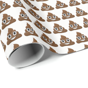 Emoji Wrapping Paper gekackt Geschenkpapier