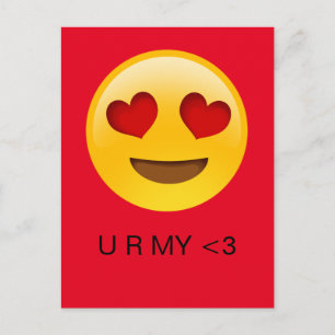 Emoji You are my Heart valentine's card Feiertagspostkarte