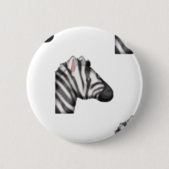 Emoji Zebra Button (Vorderseite)