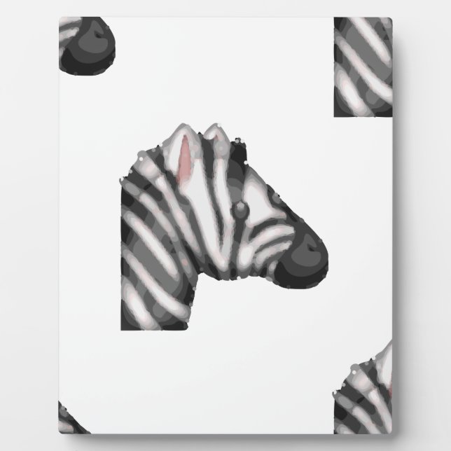 Emoji Zebra Fotoplatte (Vorderseite)