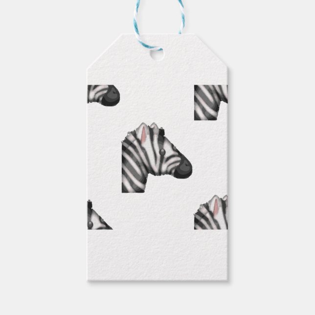 Emoji Zebra Geschenkanhänger (Vorderseite)