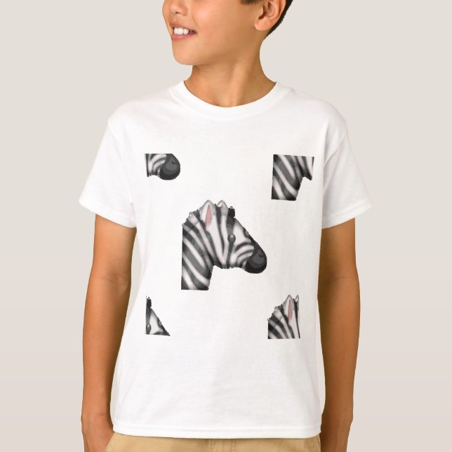 Emoji Zebra T-Shirt (Vorderseite)