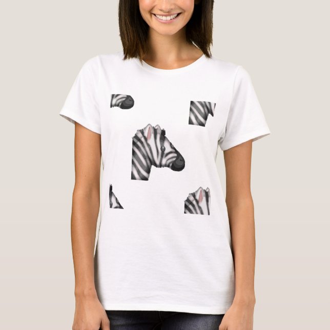 Emoji Zebra T-Shirt (Vorderseite)