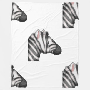 Emoji-Zebradecke Fleecedecke