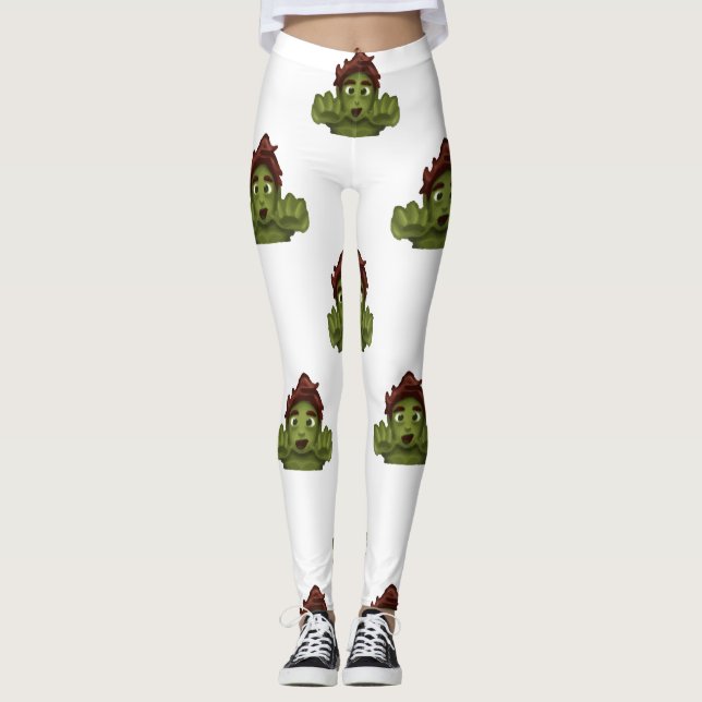 Emoji Zombie Leggings (Vorderseite)