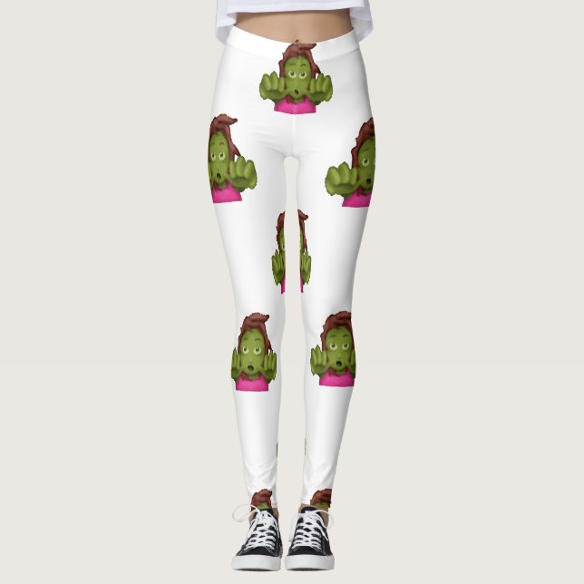 Emoji Zombie Leggings (Vorderseite)