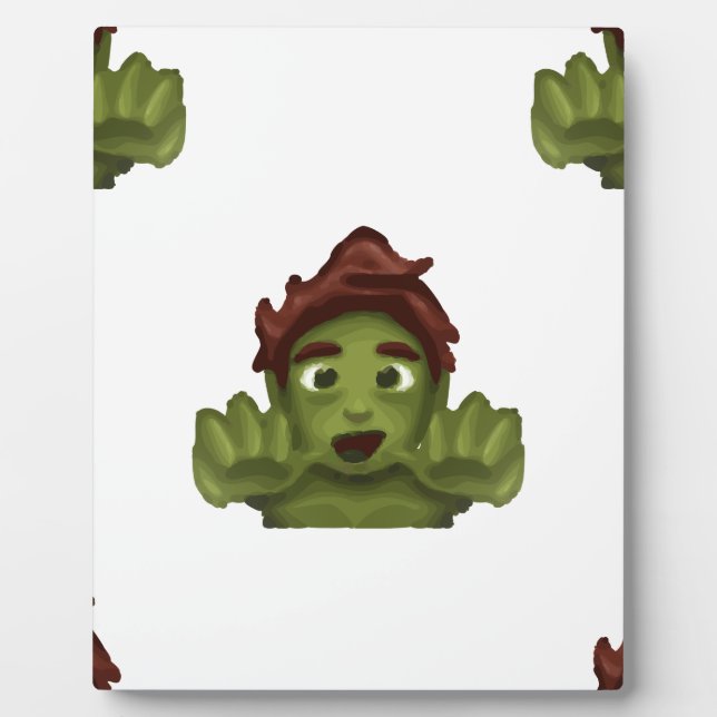Emoji Zombie-Mann Fotoplatte (Vorderseite)