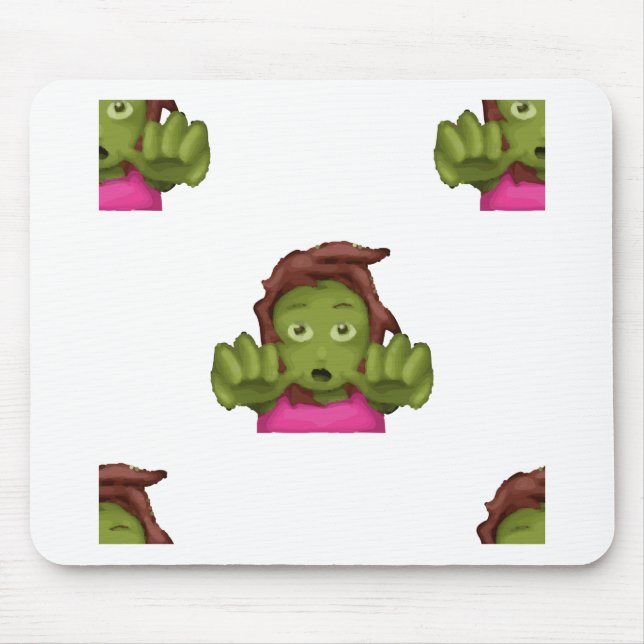Emoji Zombie Mousepad (Vorne)