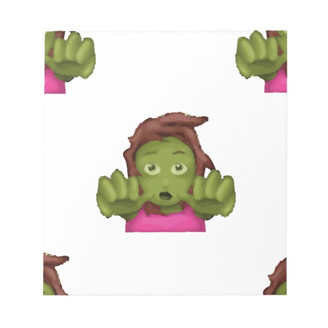 Emoji Zombie Notizblock (Vorderseite)