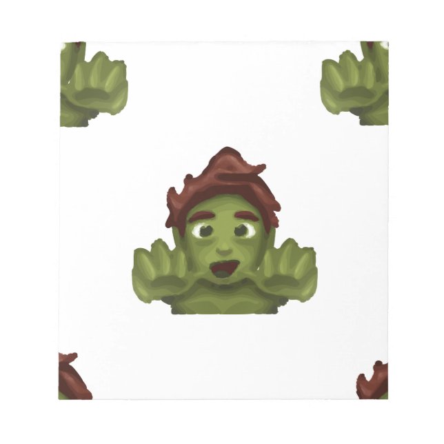 Emoji Zombie Notizblock (Vorderseite)