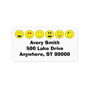 Emojis Address Labels Adressaufkleber