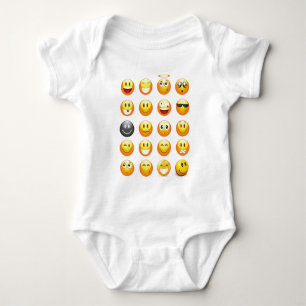 emojis baby strampler