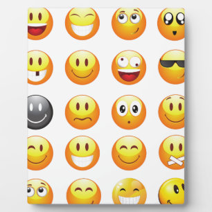 Emojis Fotoplatte