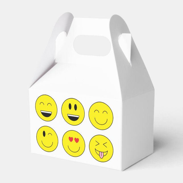 "Emojis" Gefälligkeitsbox Geschenkschachtel (Vorderseite)