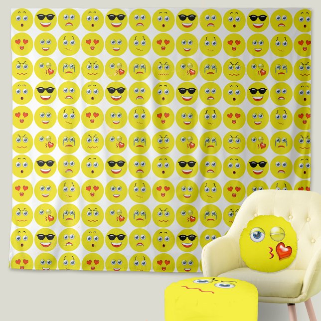 Emojis Hintergrund Wandteppich (Von Creator hochgeladen)