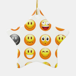 emojis keramik ornament