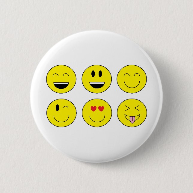 "Emojis" Knopf Button (Vorderseite)