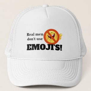 Emojis Männer benutzen nicht Truckerkappe