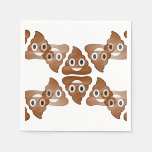 Emojis-Papierservietten gekackt Serviette