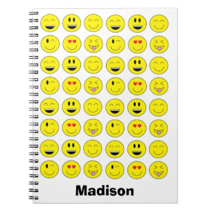 "Emojis" personalisiertes Notizbuch Notizblock