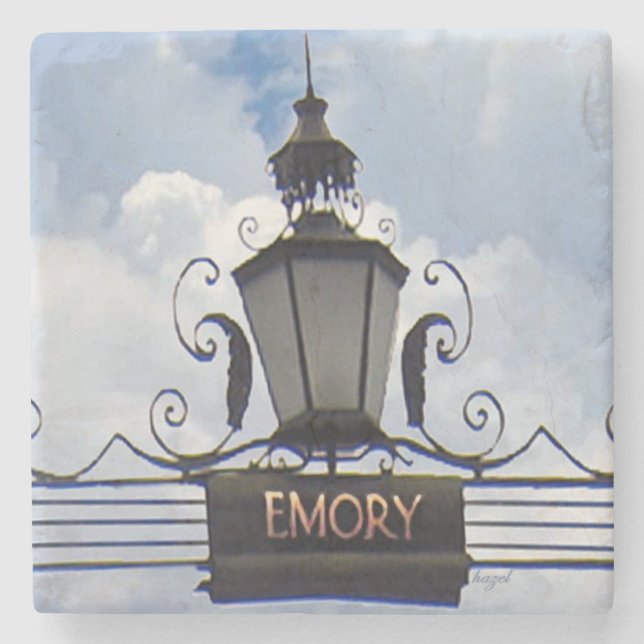 Emory University Lantern, Atlanta Marble Stone Coa Steinuntersetzer (Vorderseite)