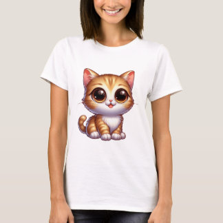 emoshonal Niedlich Cat T - Shirt für Mädchen und F