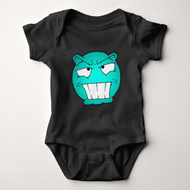 Emote Face Baby Bodysuit Baby Strampler (Vorderseite)