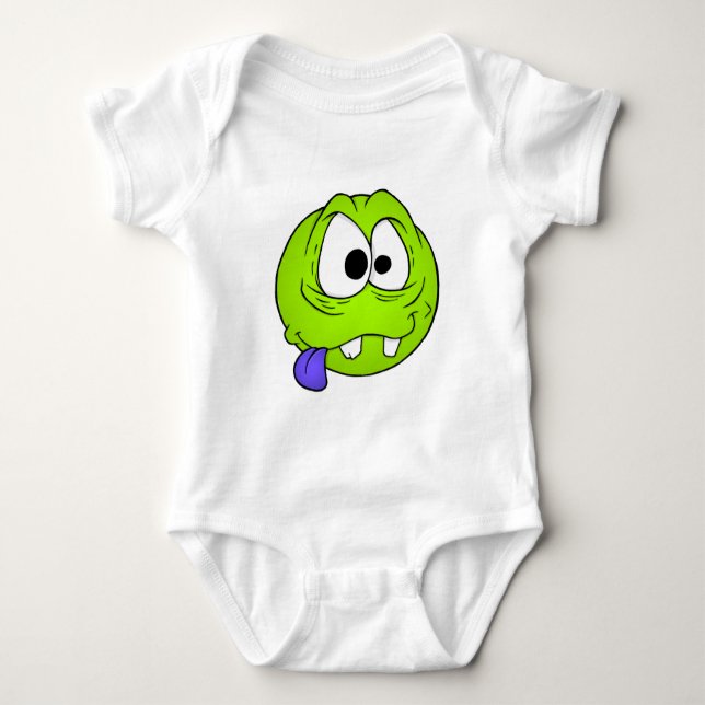 Emote Face Baby Bodysuit Baby Strampler (Vorderseite)