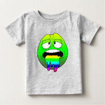 Emote Face Baby Fine Jersey T - Shirt