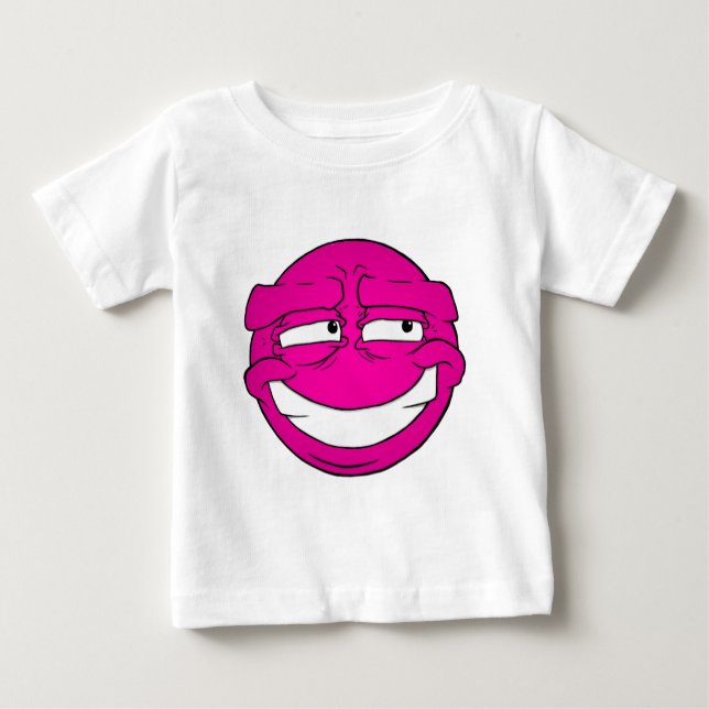 Emote Face Baby Fine Jersey T - Shirt (Vorderseite)