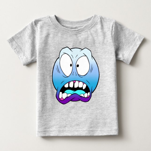 Emote Face Baby Fine Jersey T - Shirt (Vorderseite)