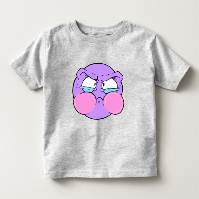 Emote Face Toddler Fine Jersey T - Shirt (Vorderseite)