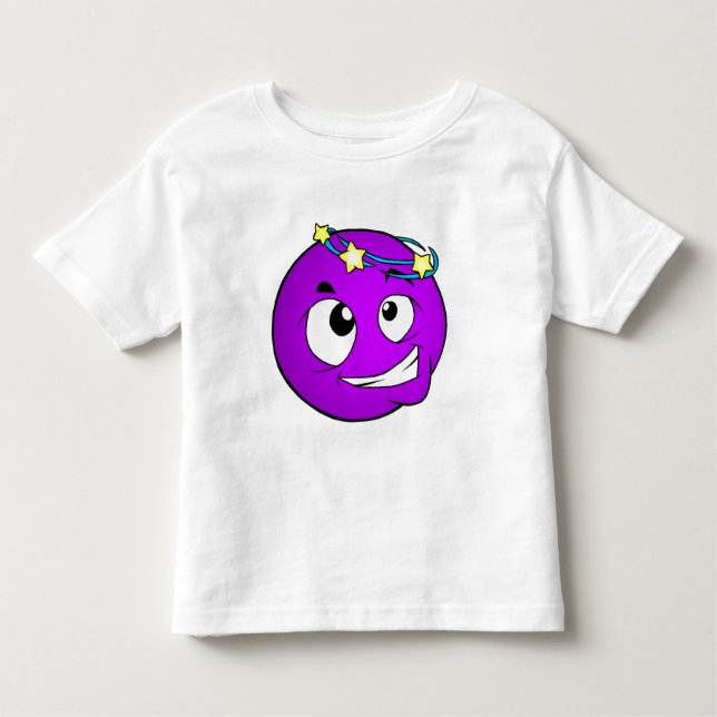 Emote Face Toddler Fine Jersey T - Shirt (Vorderseite)