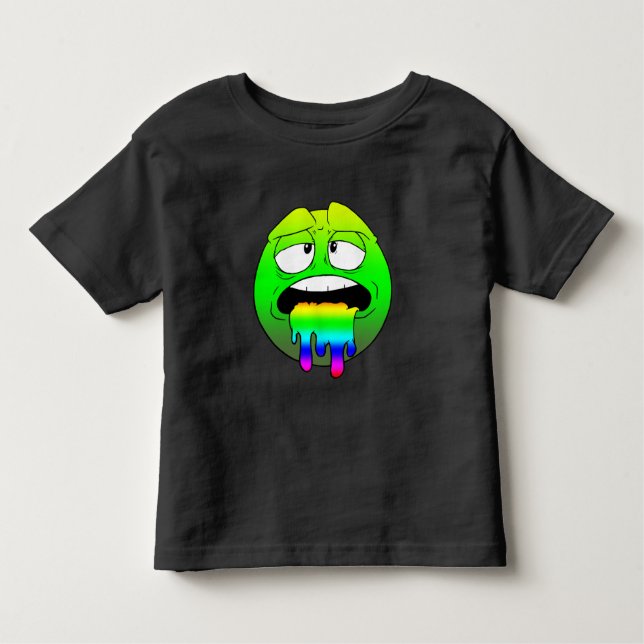 Emote Face Toddler Fine Jersey T - Shirt (Vorderseite)