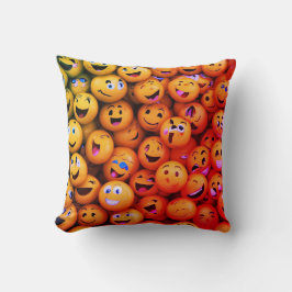 Emoticon Extravaganza: Ausdrucksstarker Designstil Kissen