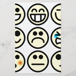 Emoticon glückliches Gesicht Briefpapier